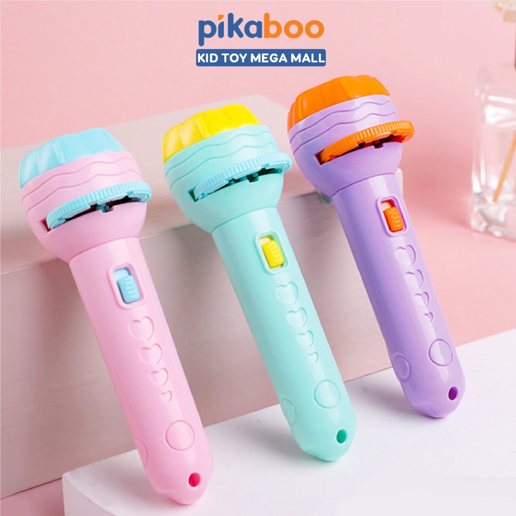 Ảnh Đèn pin chiếu hình Pikaboo 24 hình ngộ nghĩnh đáng yêu đa dạng các hình chủ đề gần gũi cho bé yêu 2