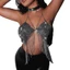 GODD Boho Long Lanh Kim Cương Giả Tua Rua Dây Choker Bikini Áo Ngực Cơ Thể Dây Xích Lưng Trang Sức Pha Lê Camis Crop See-Th