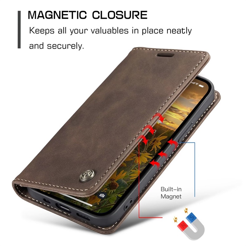 Dành Cho IPhone 11 Pro XS Max XR X 6 7 8 Plus 6S 5S 5 SE 2 3 2020 2022 Bao Da Lật Tự Động Đóng Ví