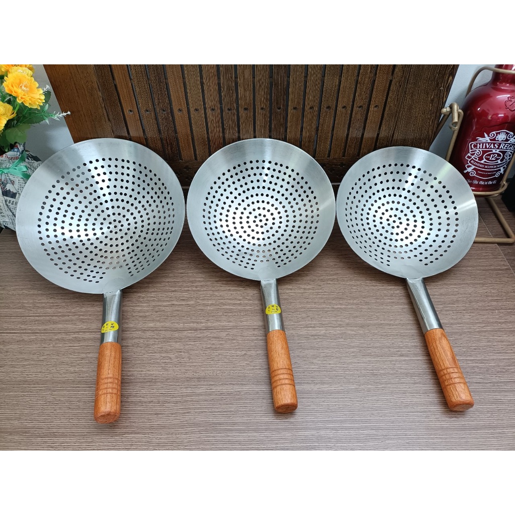 Vợt Vớt Xương, Rau Củ INOX Cán Gỗ Loại DÀY | Shopee Việt Nam