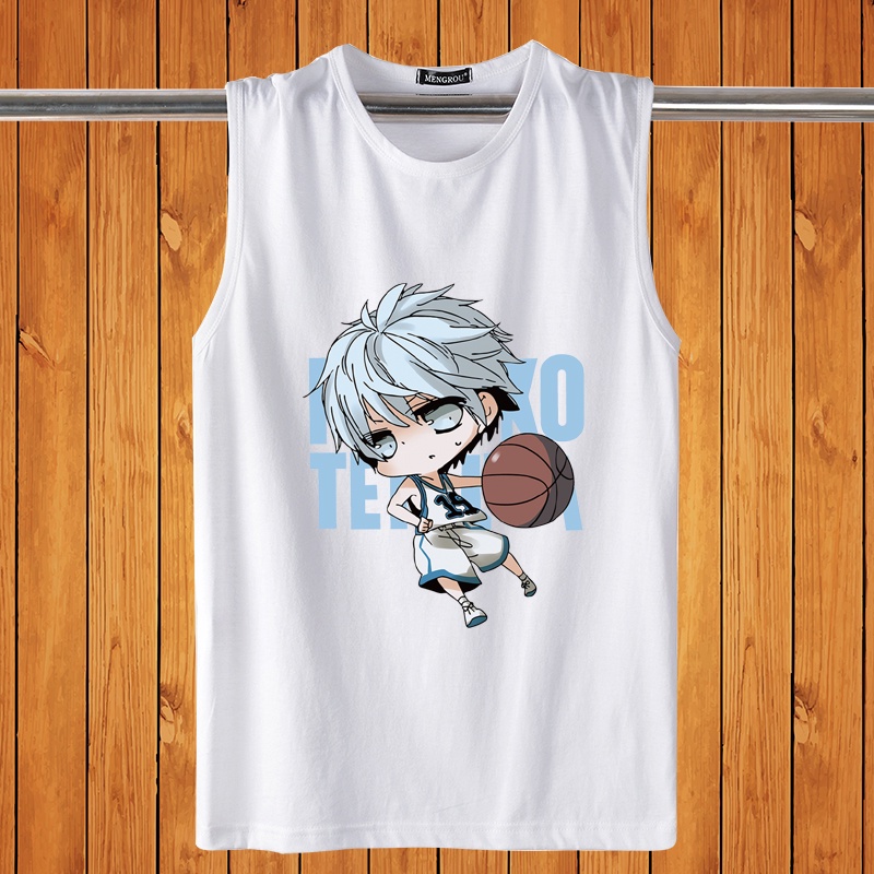 Áo 3 Lỗ Nam HappyFamily Mát Mẻ Thoải Mái In Hình Kuroko Tetsuya Chất Cotton 100 Cao Cấp