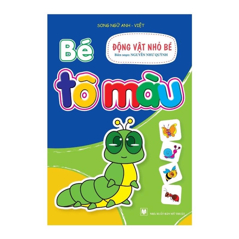 Ảnh Sách (Tặng Màu) - Bé Tô Màu (Bộ 20 Cuốn Dành Cho Trẻ 3-6 Tuổi Song Ngữ Việt Anh)- Tặng màu 3
