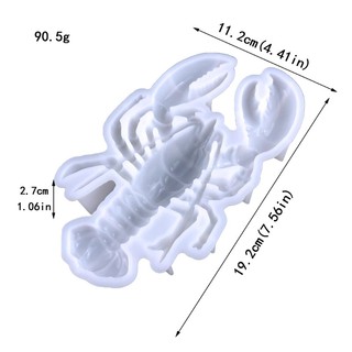 Khuôn silicone Làm Tôm Hùm Hình Động Vật Trang Trí Tường