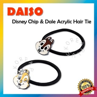 [Daiso] Dây Buộc Tóc Acrylic Chip & Dale Disney