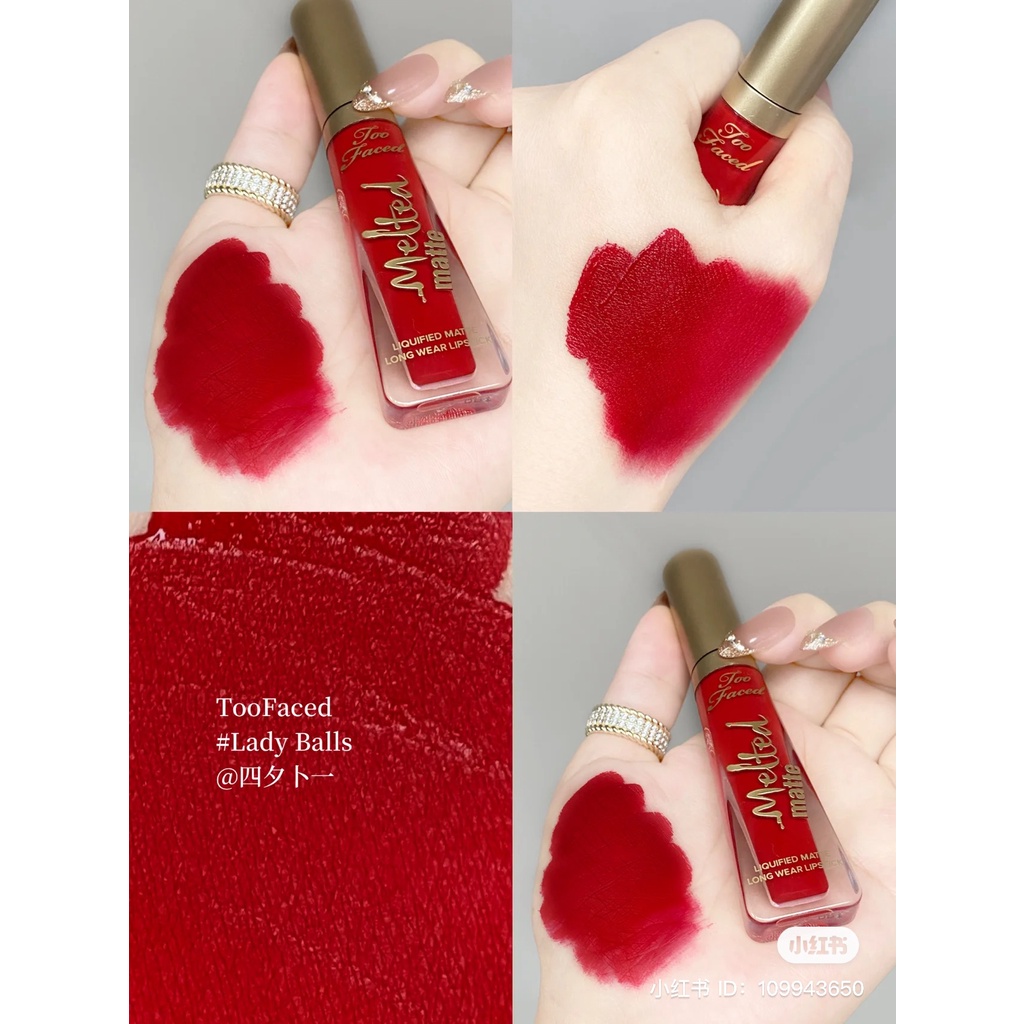 Son Kem Too Faced Matte Long Wear Lipstick 7Ml | Shopee Việt Nam