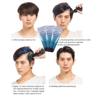 Kem ép side tóc chuyên nghiệp cho Nam BRITISH M Men's Style Down Perm 200g