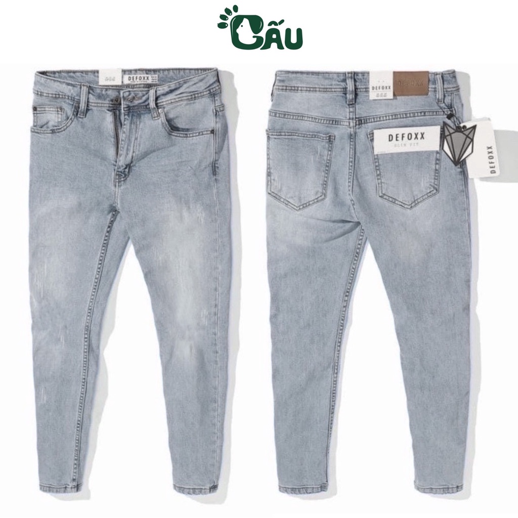 Quần jean Nam rách Gấu 194 wass kiểu vải jeans co dãn, dày dặn form slimfit – 4747