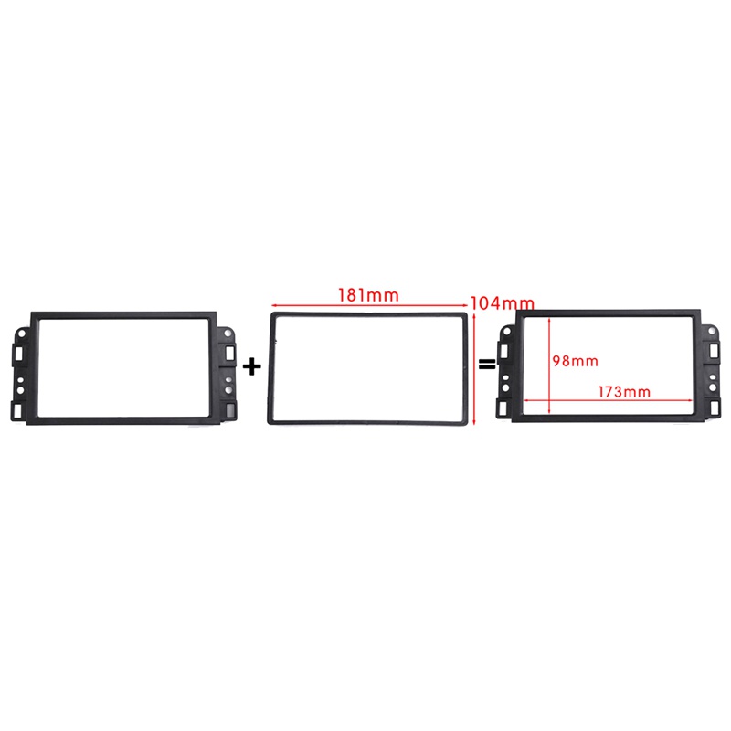 2Din Radio Ô Tô Fascia CD DVD Bảng Điều Khiển Âm Thanh Bảng Điều Khiển Khung Cho Chevrolet Captiva / Lova / Gentra / AVEO