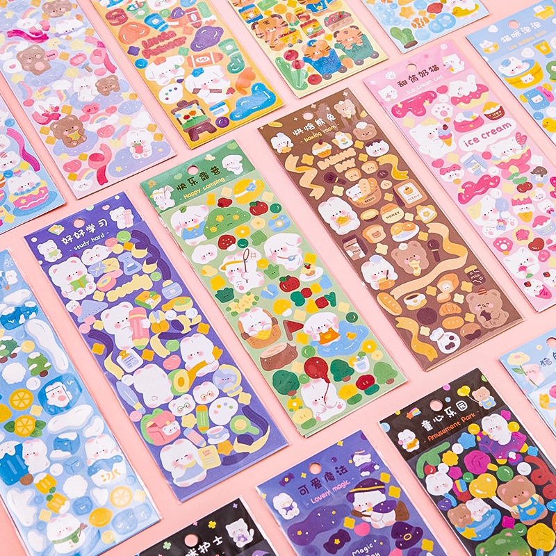 3 Sticker, Nhán Dán Fullcorlor 6*17,5Cm