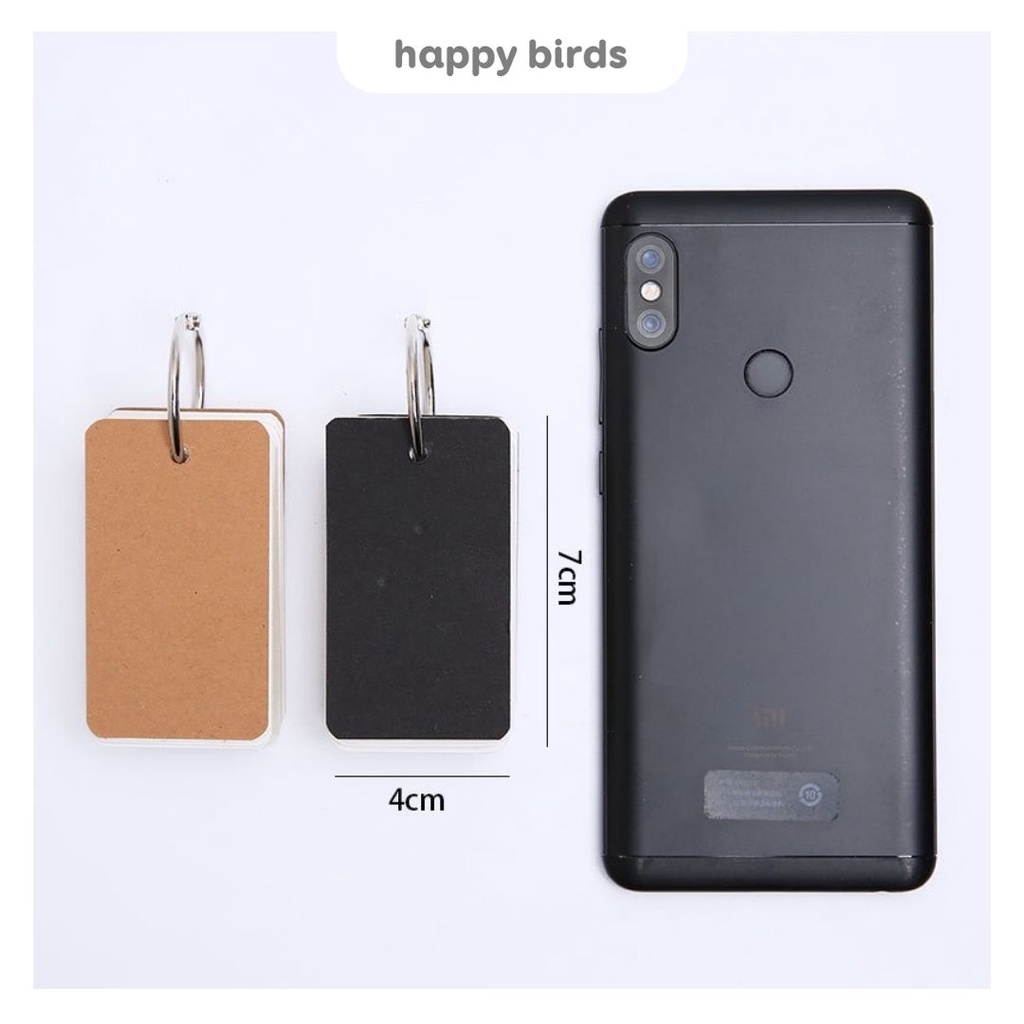 Flashcard thẻ học từ vựng trắng thẻ học từ vựng 50 tờ 4x7cm hỗ trợ làm giấy ghi chú | BigBuy360 - bigbuy360.vn