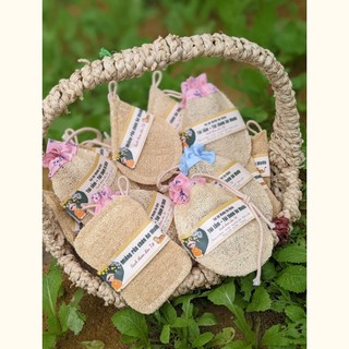 (Mộc Xơ) Miếng Rửa Chén Cỡ Lớn Chữ Nhật - Xơ Mướp - Miếng Chùi Nồi - Miếng Rửa Bát