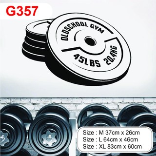 Decal dán trang trí phòng Tập Tạ - Gym Tăng động lực Tập cho khách hàng P14