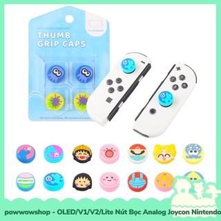 [Sẵn VN - Hỏa Tốc] Oled/V1/V2/Lite Nút Bọc Analog JoyStick Cho Joycon Máy Game Cầm Tay Nintendo Switch Style Anime Manga