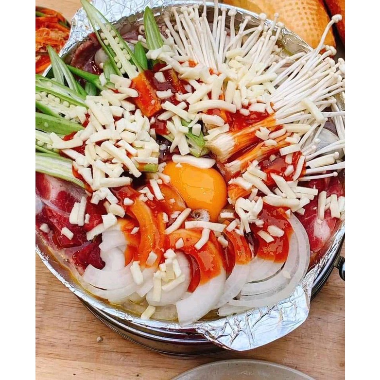 Chảo nhôm, chảo gang  nướng thịt ,làm bò sốt - chảo HUỲNH ANH