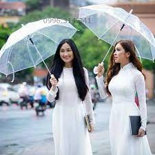 Ô trong suốt gấp gọn che mưa thời trang tiện lợi🍀FREESHIP🍀Dù trong suốt cao cấp chắn chắn độ bền cao
