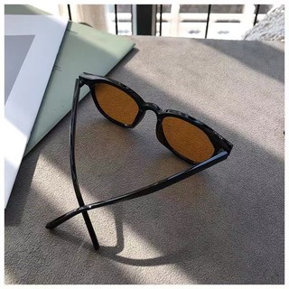 Unisex Hợp Thời Trang Chống Tia UV Kính Mát Ống Kính Màu Nâu Cho Nam Ins Thời Trang Đen Khung Vuông Kính Mắt Nữ Kính Mắt Sắc Thái Cho Nam Kính