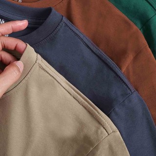 Áo thun cổ tròn tay dài Kboy Chất cotton co giãn 4 chiều, trơn mát , phù hợp mặc hằng ngày - AT20