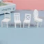 1: 20 Nhà Búp Bê Nội Thất Thu Nhỏ Ghế Sofa Phân Mô Hình Trang Trí Nhà Búp Bê