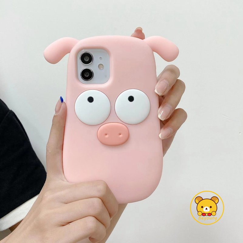 Ốp ĐiệN ThoạI HọA TiếT Heo HồNg Dễ Thương Cho Iphone 14 11 12 13 PRO Max XR X XS Max 6 7 8 7P 8P 6P SE 2020