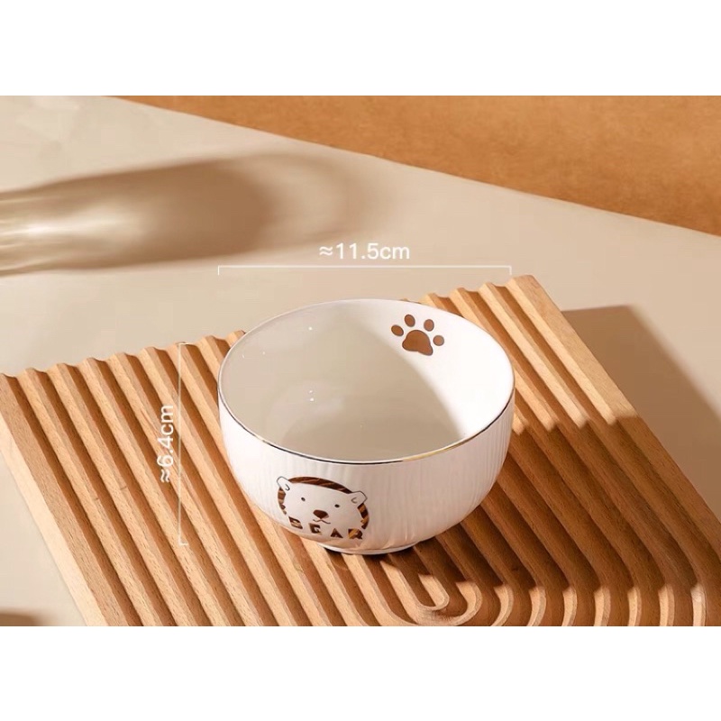 Set bát đĩa Gấu Bear/Thỏ xinh sang trọng