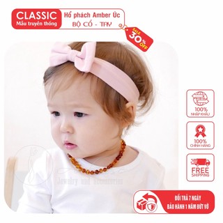Vòng cổ Amber Hổ Phách Uc cho bé 0-10 tuổi  VCM4MSAN