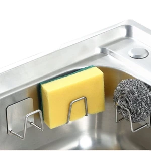 Móc treo miếng rửa chén inox hình vuông tiện lợi