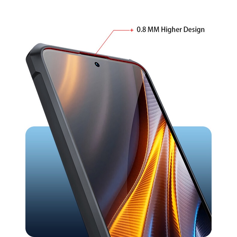 Ốp Điện Thoại Acrylic Trong Suốt Chống Sốc Cho Xiaomi POCO X4 GT 5G M5 F4 M4 Pro F3 X3 NFC C40 4G