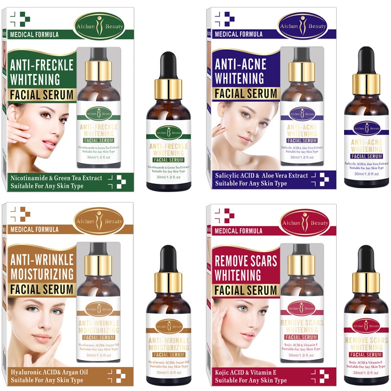 Serum Dưỡng Trắng Da, Chống Lão Hóa Và Nếp Nhăn, Xóa Sẹo Lồi Giảm Mụn Và Các Đốm Đen, Se Khít Lỗ Chân Lông 30ml
