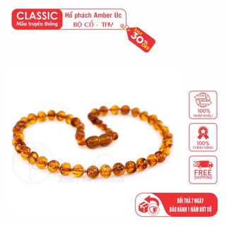 Vòng cổ Amber Úc cho bé 0-10 tuổi  VCM1MO