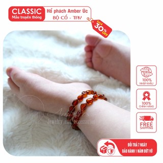 Vòng cổ Amber Úc cho bé 0-10 tuổi  VCOL1MN