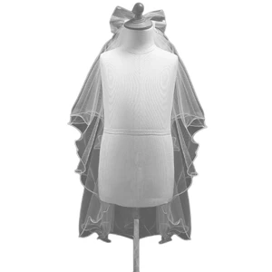 GODD Bé Gái Nơ Cho Veil Kim Cương Giả Đầu Tiên Rước Lễ Có Lược Cho Weddin