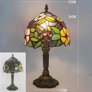 Vintage Phòng Ngủ Bàn Đọc Sách Con Công Chuồn Nho Thiết Kế Bóng Kính Nhà Sang Trọng Trang Trí Phòng 14 ” Cao Cắm Vào