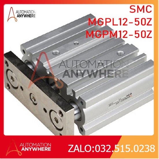 Cylindre Pneumatique Guidé MGPM SMC - Série Compacte MGPM12 (10Z à 100Z) Pour Automatisation Précise