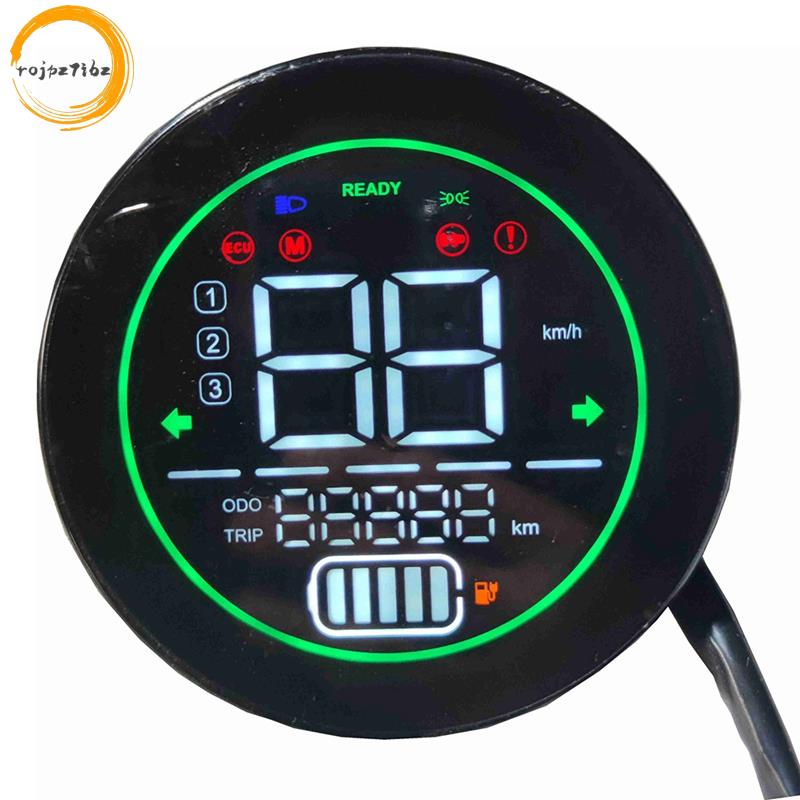 Xe Đạp Điện Đồng Hồ Tốc Độ Xe Tay Ga Bảng Điều Khiển Bảng Điều Khiển 48V 60V 72V Pin Dẫn Màn Hình Nhạc Cụ LED