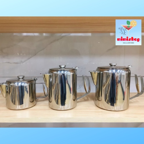 Ca Inox Có Nắp 3L 2L 1L5 - Ca Đựng Nước 3L Inox Pha Chế - Dụng Cụ Pha ...