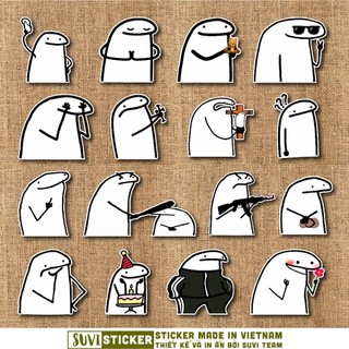50 Sticker Flork Meme chống nước sticker dán mũ bảo hiểm, laptop, điện ...