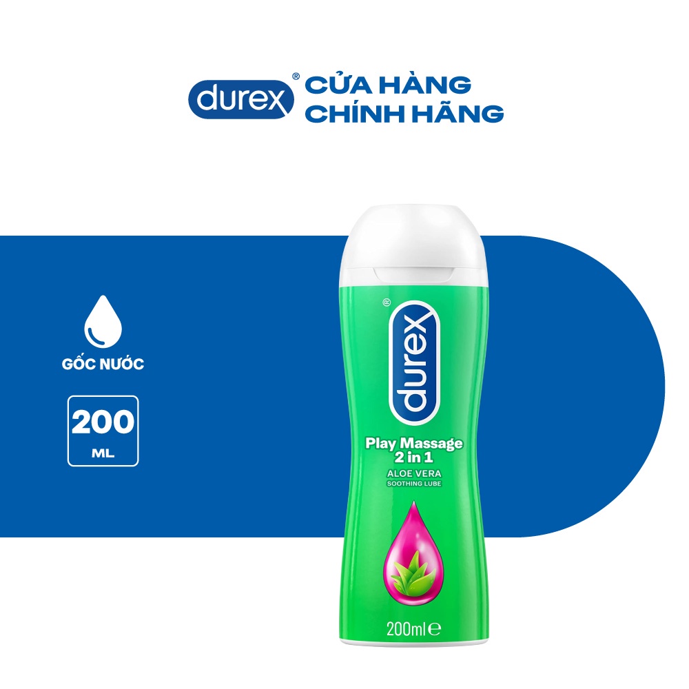 Ảnh Gel bôi trơn Durex Play Massage gốc nước 200ml/chai 2