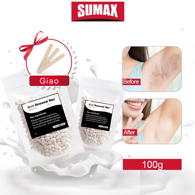 Ảnh Sáp wax lông SUMAX cao cấp cho lông nách/ lông chân siêu dính 100g 1