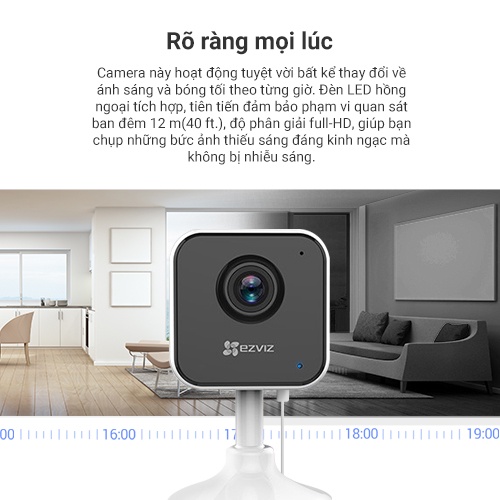 Ảnh Camera WI-FI EZVIZ H1C 1080p, Góc Rộng 108 Độ, Đàm Thoại 2 Chiều- chức năng thông minh 3