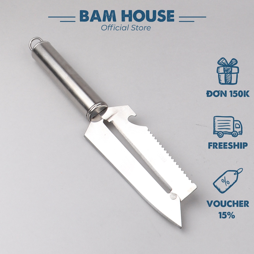 Ảnh Dao bào đa năng inox Bam House lưỡi dài siêu bén cao cấp BLD04 1