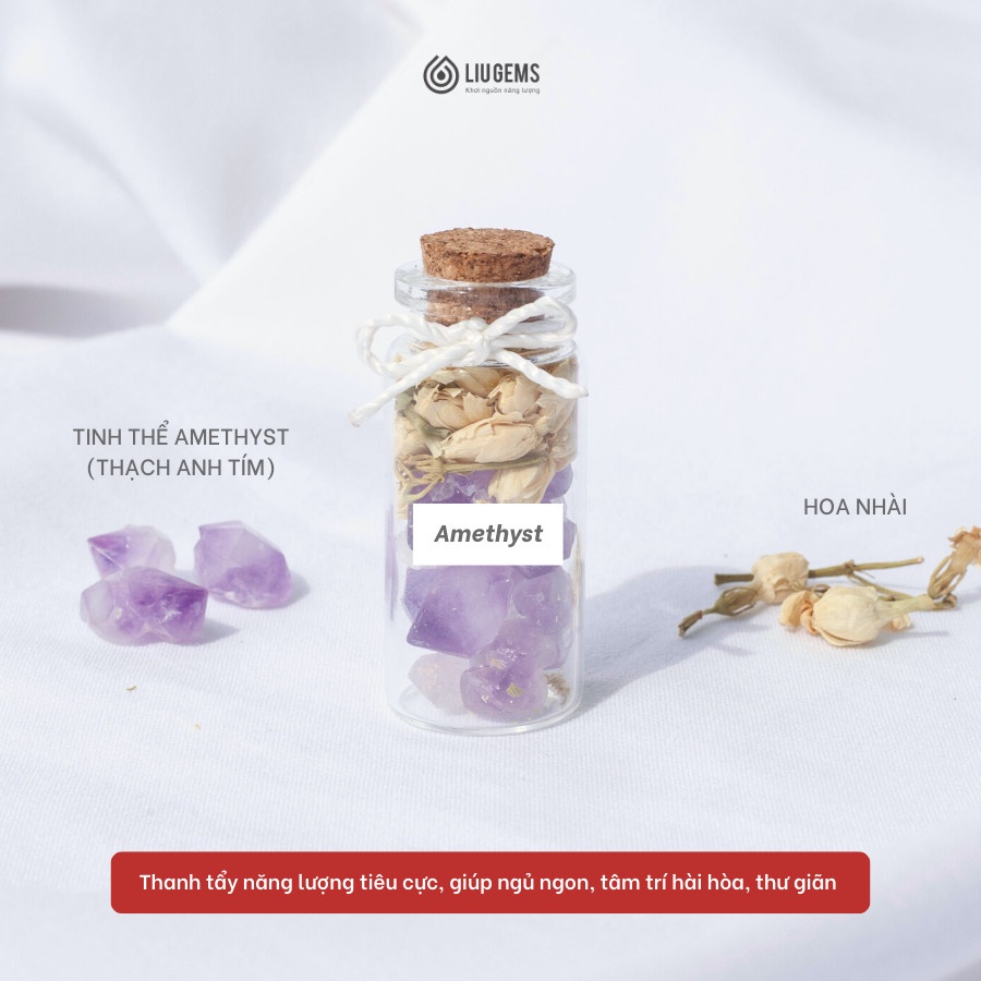 Đá Thanh Tẩy Năng Lượng Liugems, Mix Thảo Mộc Gia Tăng Tích Cực PK03
