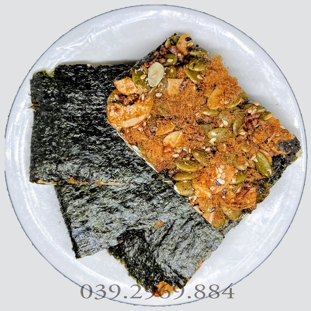 Rong biển kẹp hạt chà bông siêu dinh dưỡng 500g - snack rong biển ăn ...