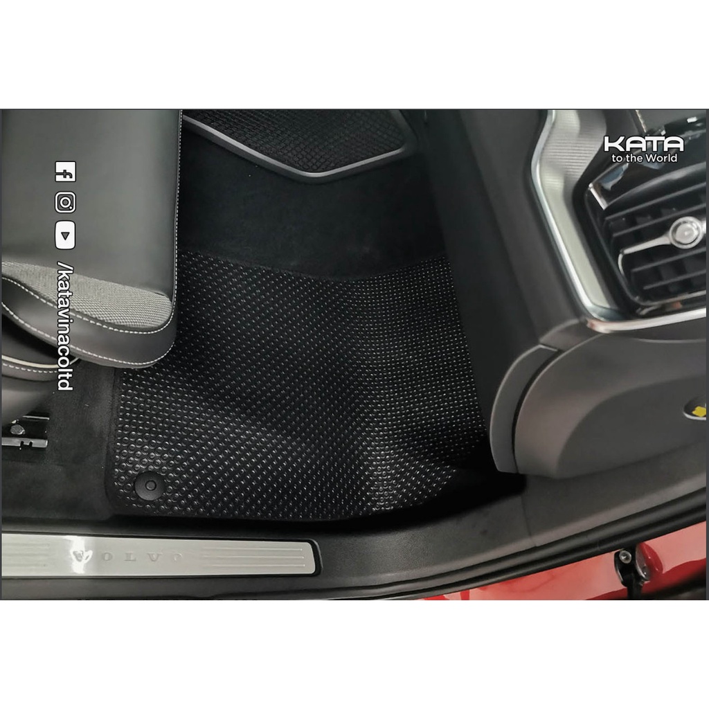 Thảm lót ô tô KATA cho xe Volvo S60 (2020 - 2023)- Khít với sàn, Chống trơn, Không mùi, Không ẩm mốc