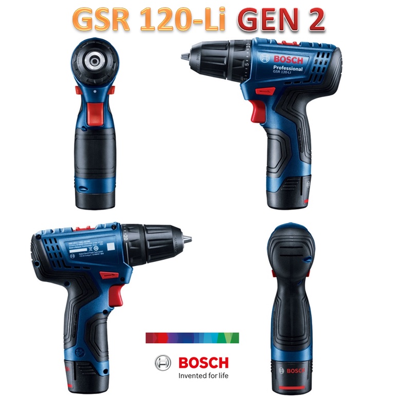 Máy khoan pin Bosch GSR 120-LI GEN II ( 2 pin , 1 sạc )