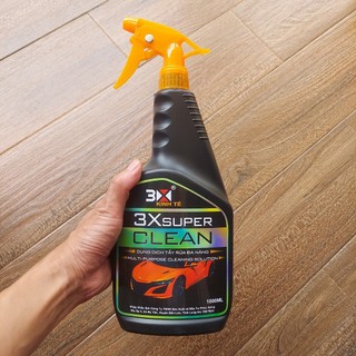 DUNG DỊCH RỬA XE 3X SUPER CLEAN  1000ML VÀ OCEAN 500ML TẨY DẦU NHỚT RỈ SÉT DÙNG TRÊN MỌI BỀ MẶT