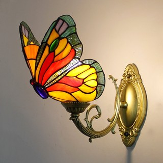 Phong Cách Bướm Đèn Tường Trong Nhà Asile Cầu Thang Treo Tường Sò Cố Định Phòng Ngủ Đầu Giường Trang Trí Chiếu Sáng Bóng Kính