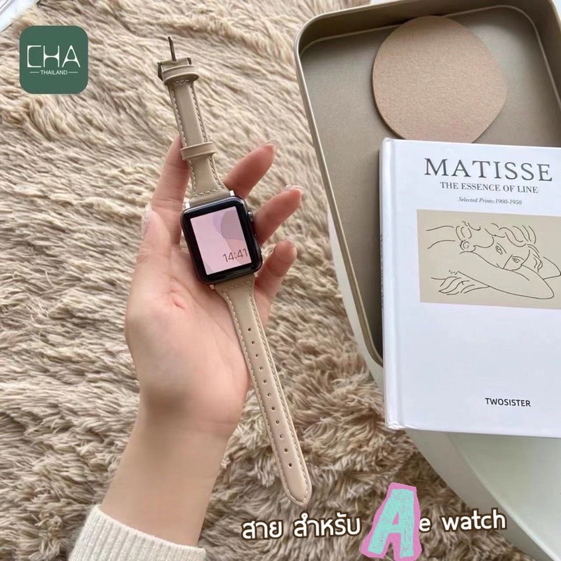 Màu mới HOT!! Đồng hồ thông minh series watch10 9 8 7 6 se 5 4 3 2 1 Dây da loại 38 / 40 / 41mm 42 / 44 / 45 / 46 / 49mm
