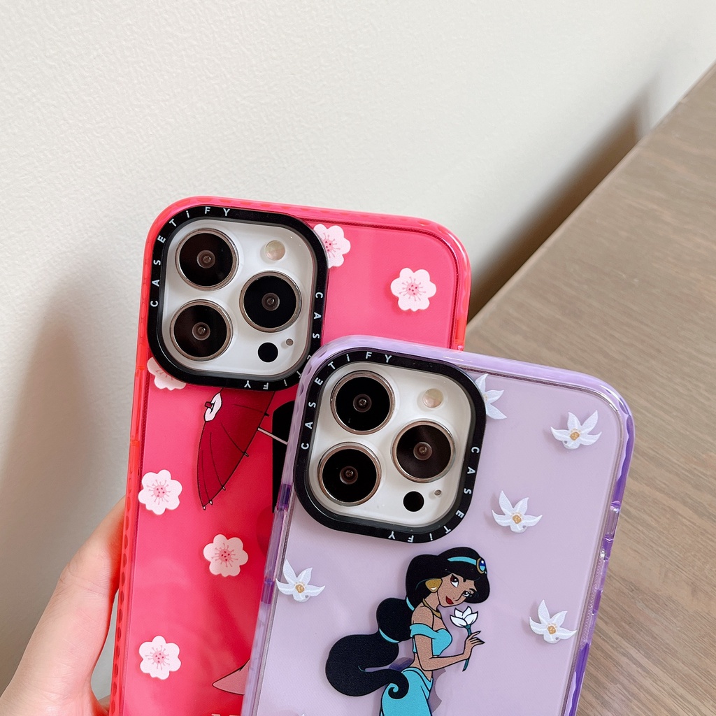 Ốp điện thoại mềm màu kẹo công chúa Cinderella Mulan Jasmine Belle Ariel Tương thích cho iPhone 17 Pro Max Air Plus 16 / 15 / 14 / 13 / 12 / 11 / XR / X / XS / SE / 8 / 7 / 6