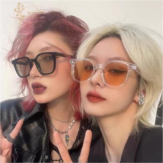 Unisex Hợp Thời Trang Chống Tia UV Kính Mát Ống Kính Màu Nâu Cho Nam Ins Thời Trang Đen Khung Vuông Kính Mắt Nữ Kính Mắt Sắc Thái Cho Nam Kính