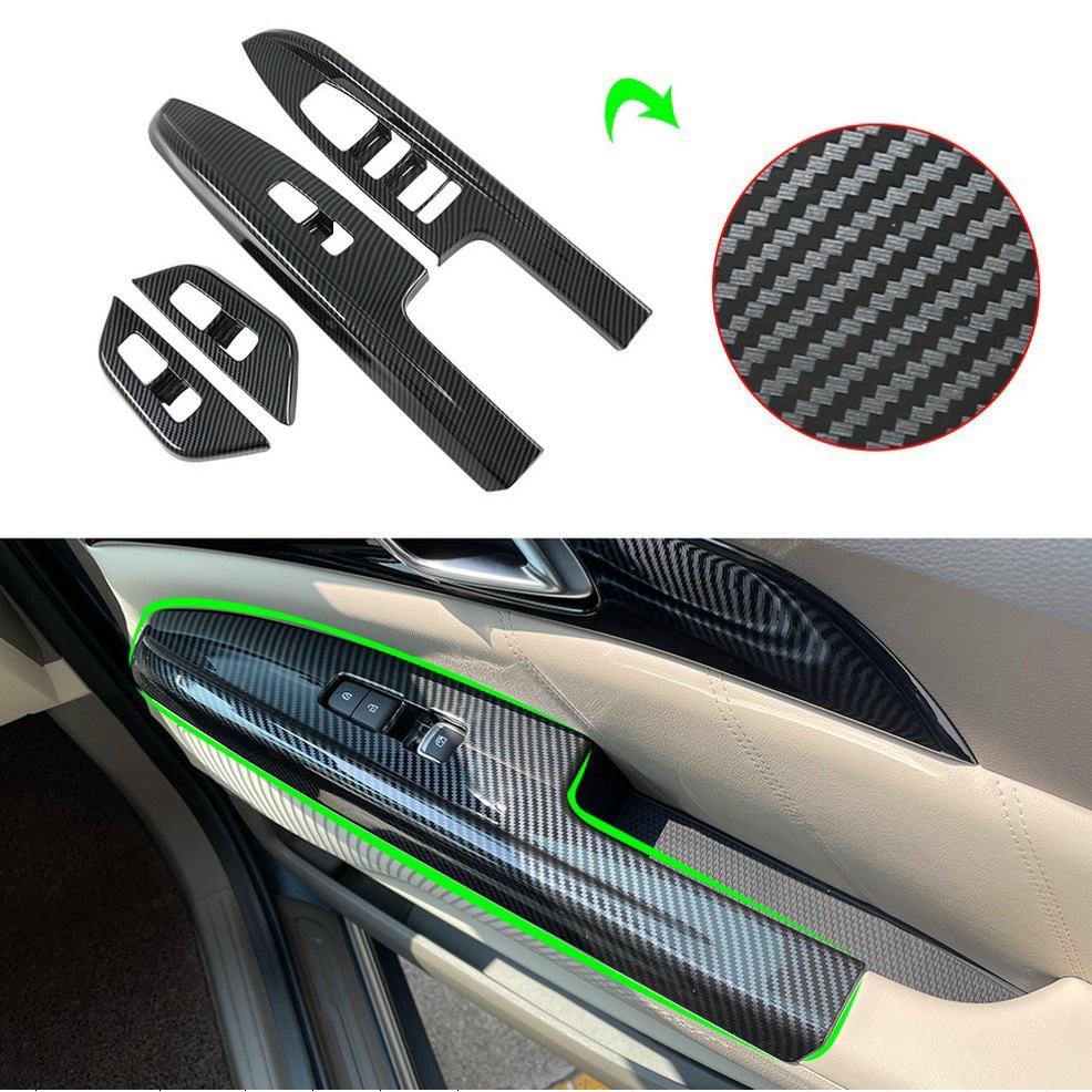 Ốp nội thất xe Kia Carnival 2022-2024, Chất liệu nhựa Carbon ABS và nhựa Vân Đá cao cấp. Bảo vệ nội thất xe